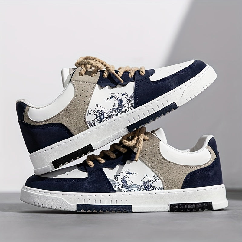 Men's Vintage Graphic Low Top Sneakers