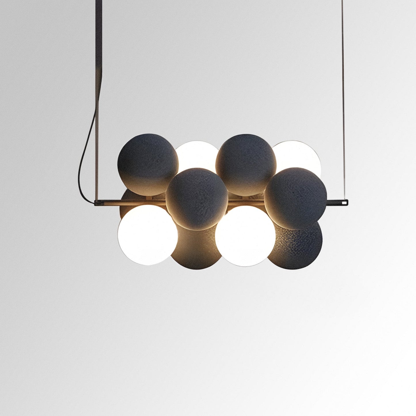 Modern Glass Ball Chandelier - VogeLuxe