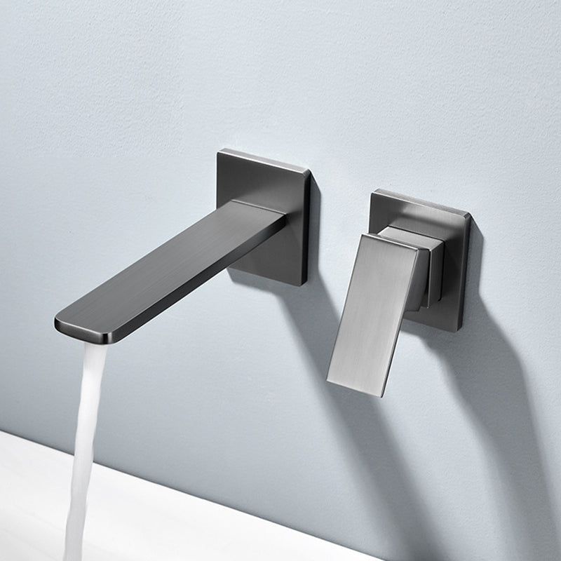 Hidden Wall Mount Single Handle Modern Faucet - BritishElegance