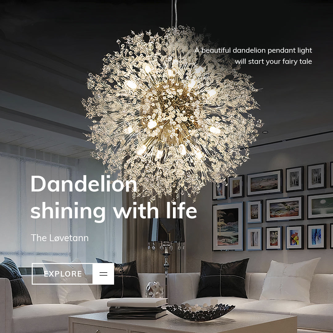Stunning Floral Upside Down Pendant Light Fixture - VogeLuxe