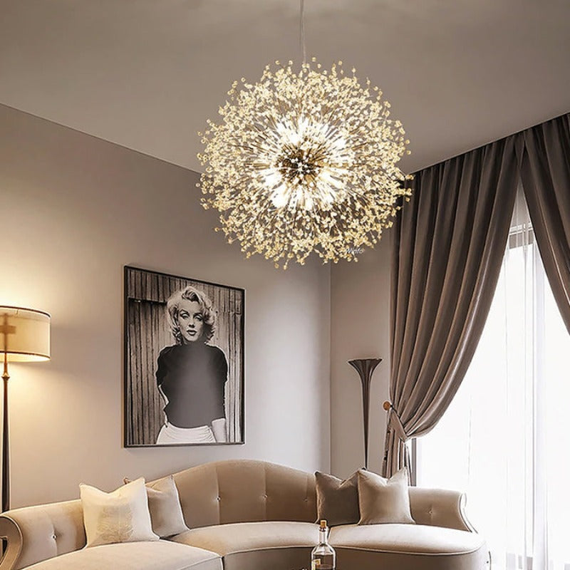 Bright Floral Hanging Lamp - VogeLuxe