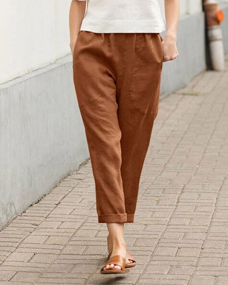 Loose Fit Casual Trousers - Soft and Airy Pants