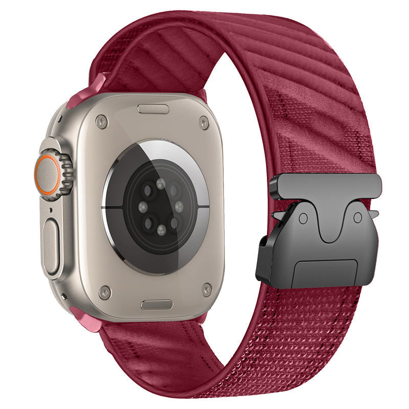 Durable Nylon Strap With Secure Buckle For Apple Watch