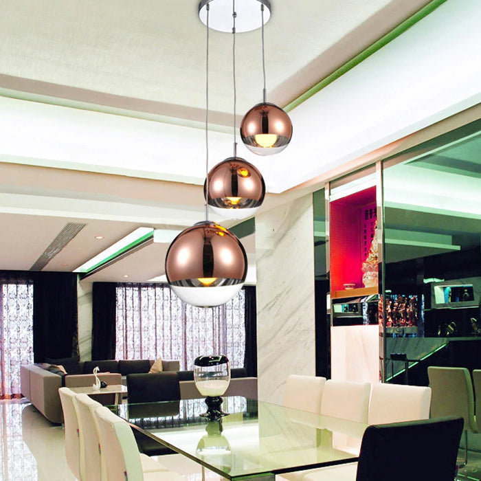Sparkling Glass Drop Light Clear Silver Shade