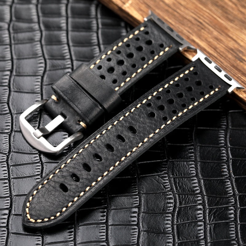 Leather Racing Watch Band