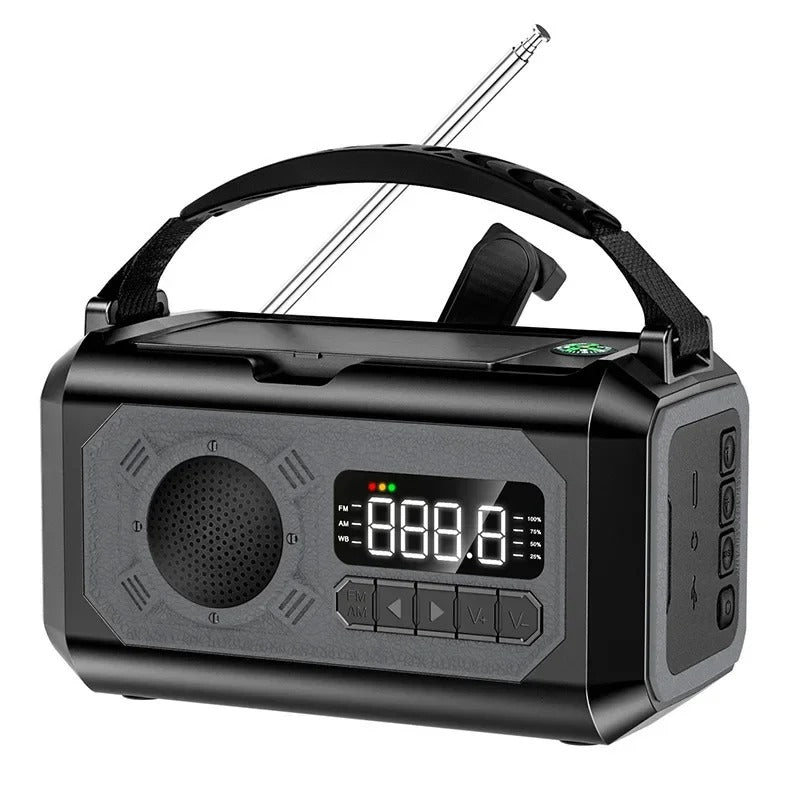 Portable 12000mAh Crank NOAA Weather Radio