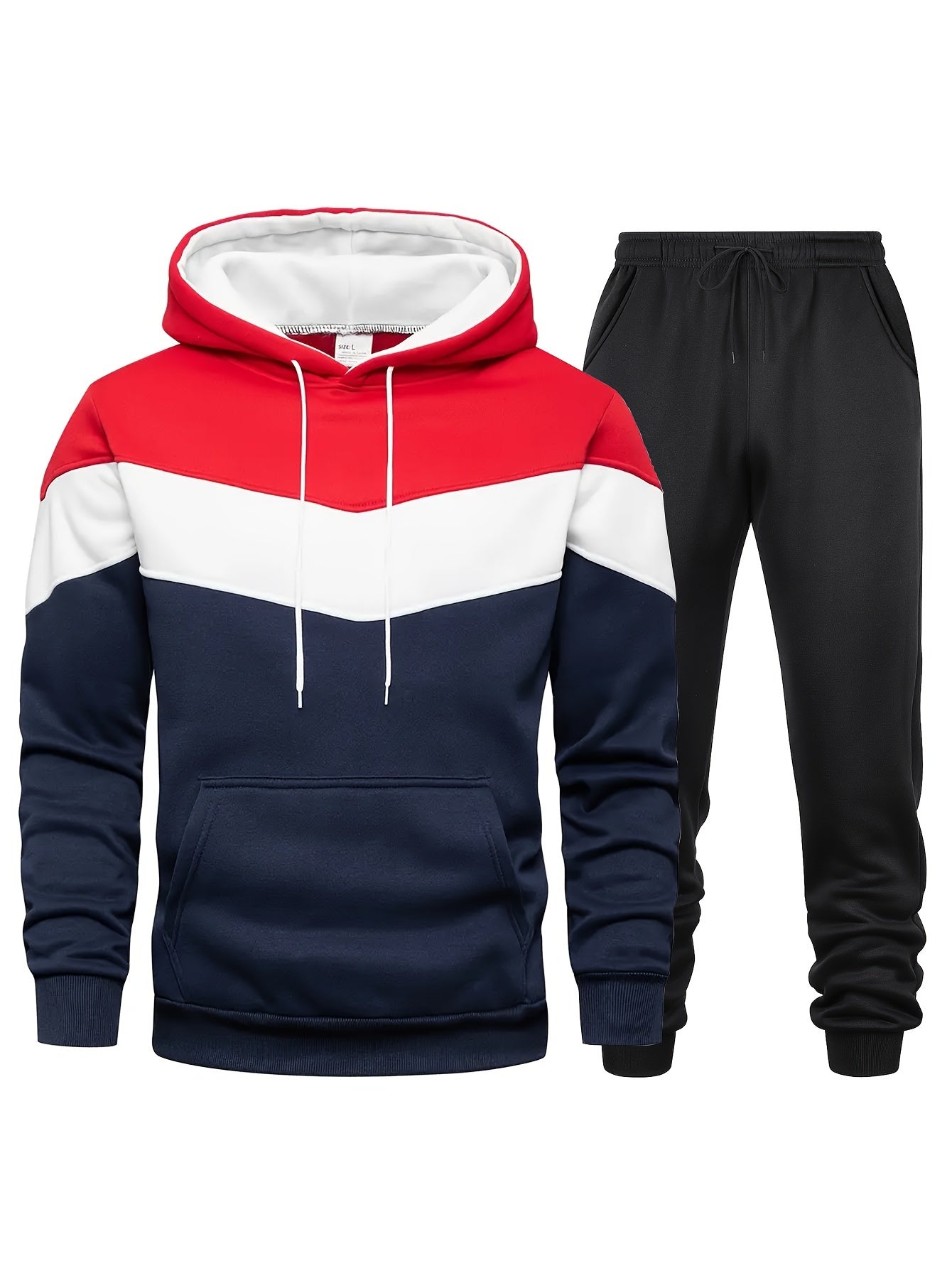 Relaxed Fit Tracksuit with Pockets and Drawstring