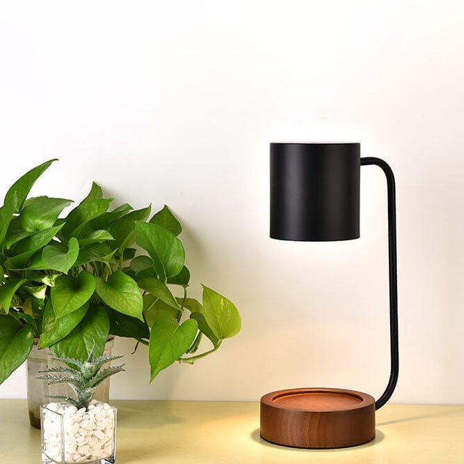 Simple Wooden Candle Light Warmer Lamp