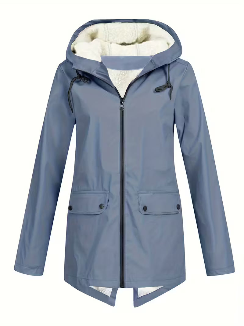 Cozy Fleece Hooded Winter Coat for Women