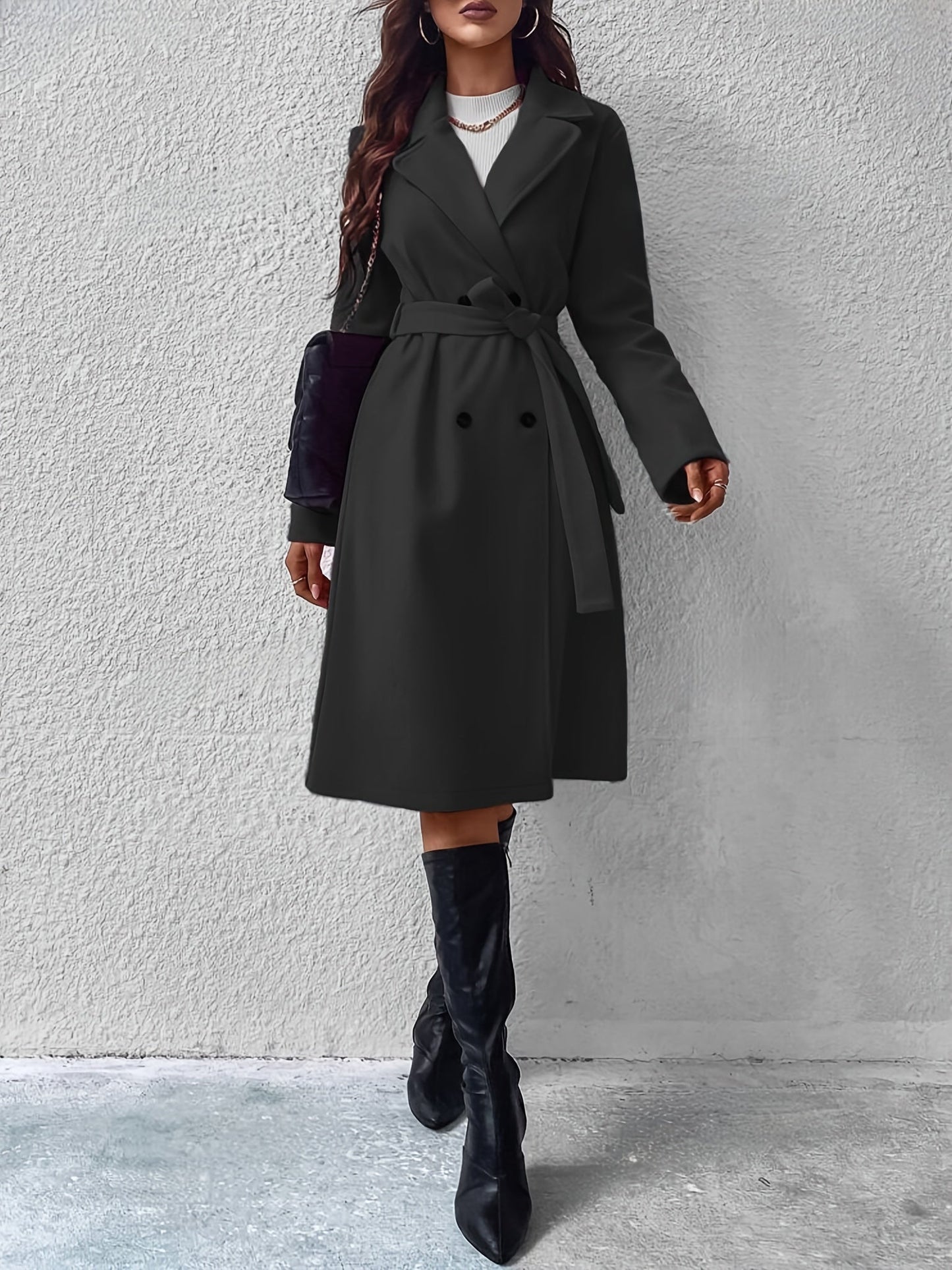 Classic Women's Trench Coat With Belt