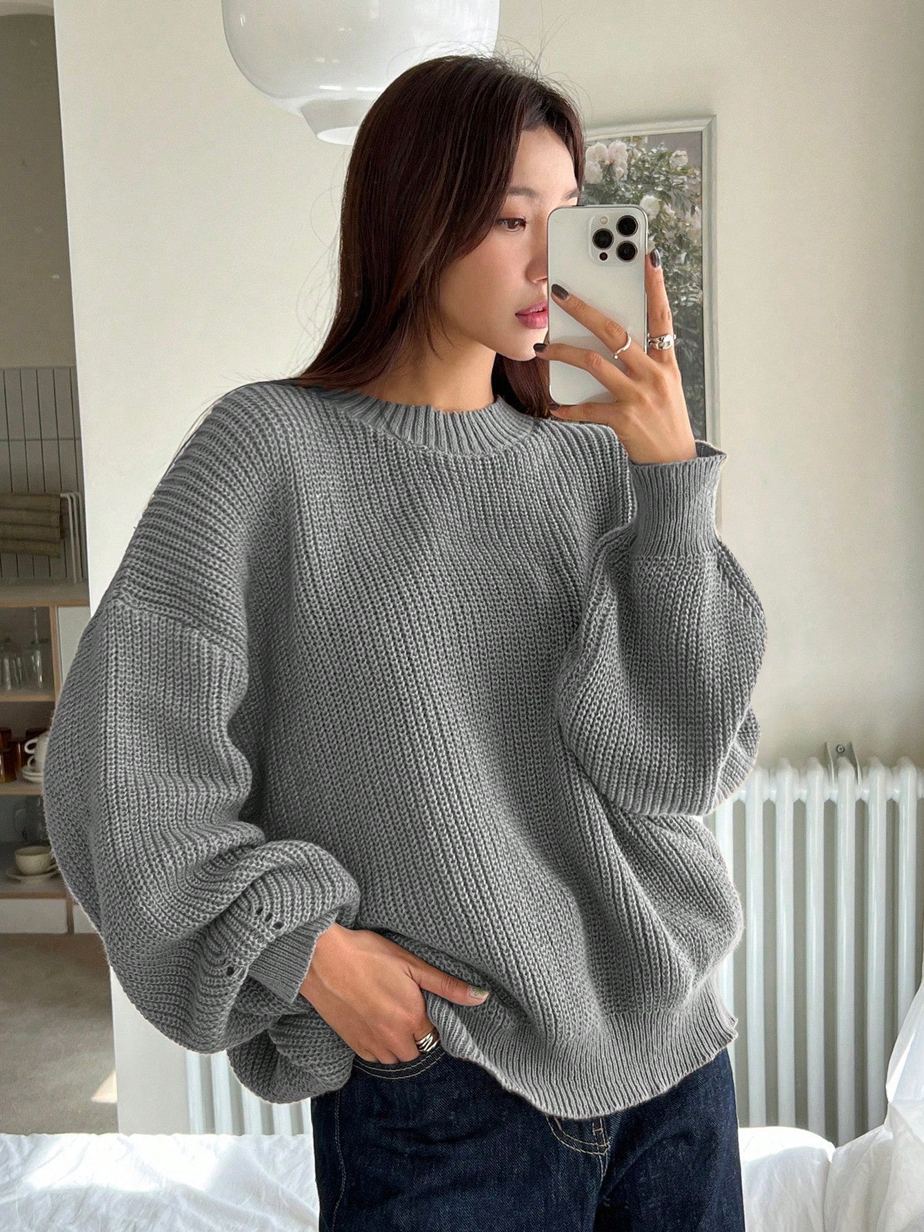 Cozy Women's Large Crew Sweater