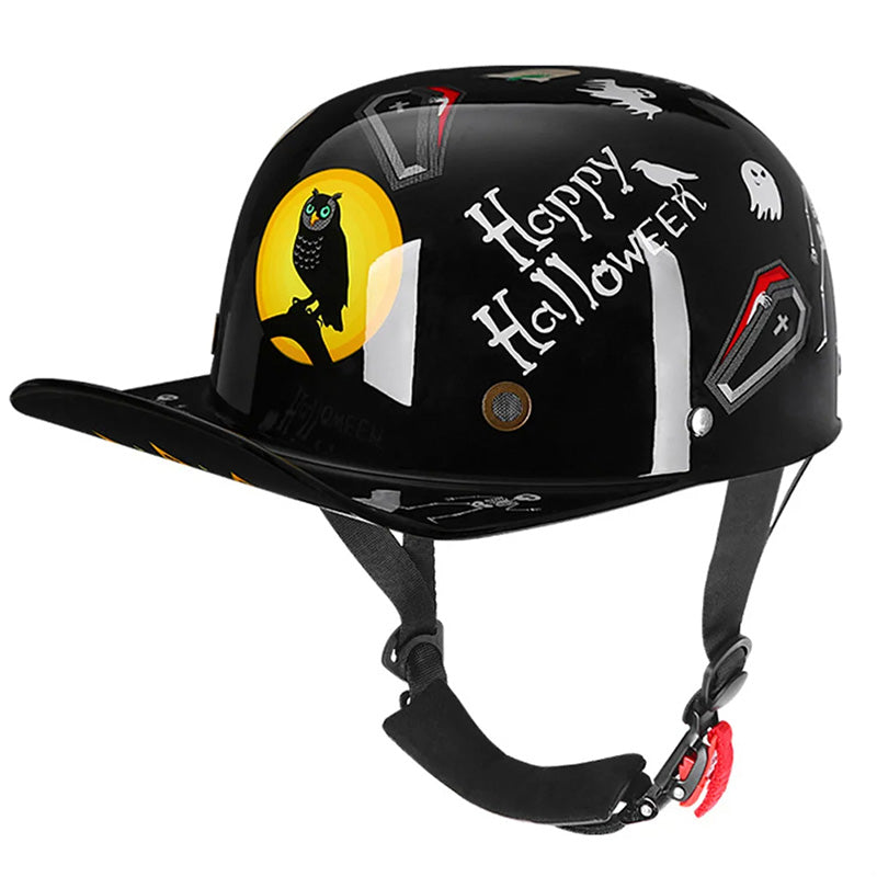 Classic Motorcycle Baseball Cap Helmet Comfort Fit