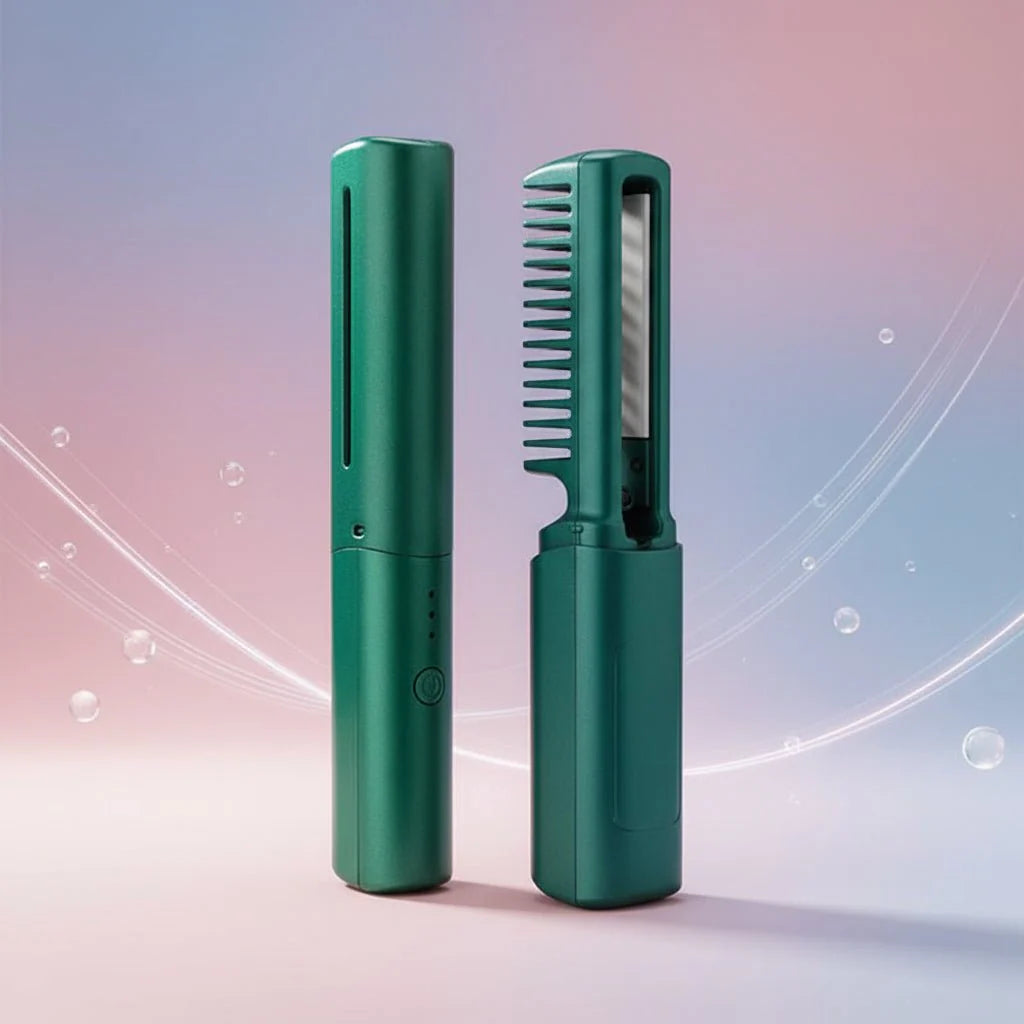 Portable Ceramic Straightening Hair Brush