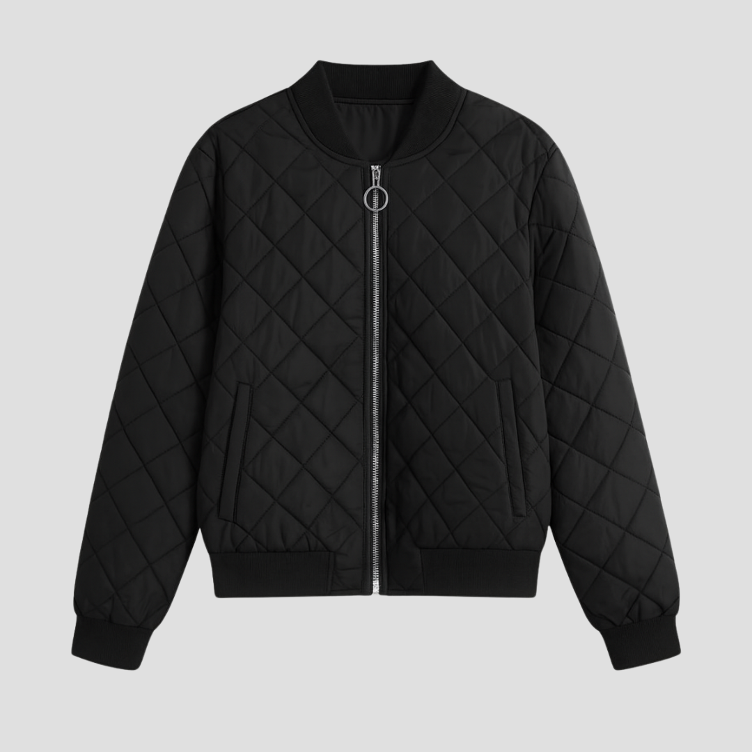 Padded Quilted Flight Jacket - VogeLuxe