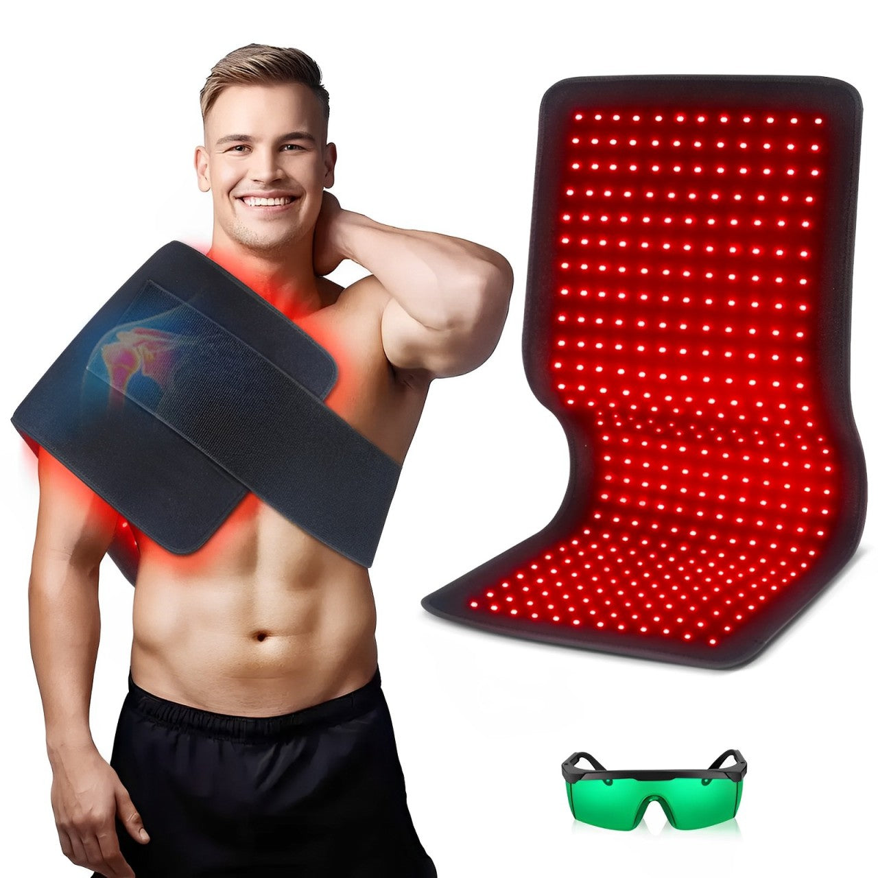 Advanced Red Light Therapy Wrap and Pad Set - BritishElegance
