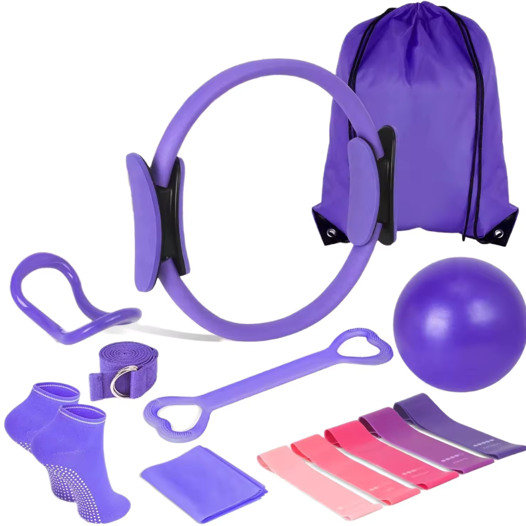 Ultimate Home Fitness Pilates Set with Resistance Bands