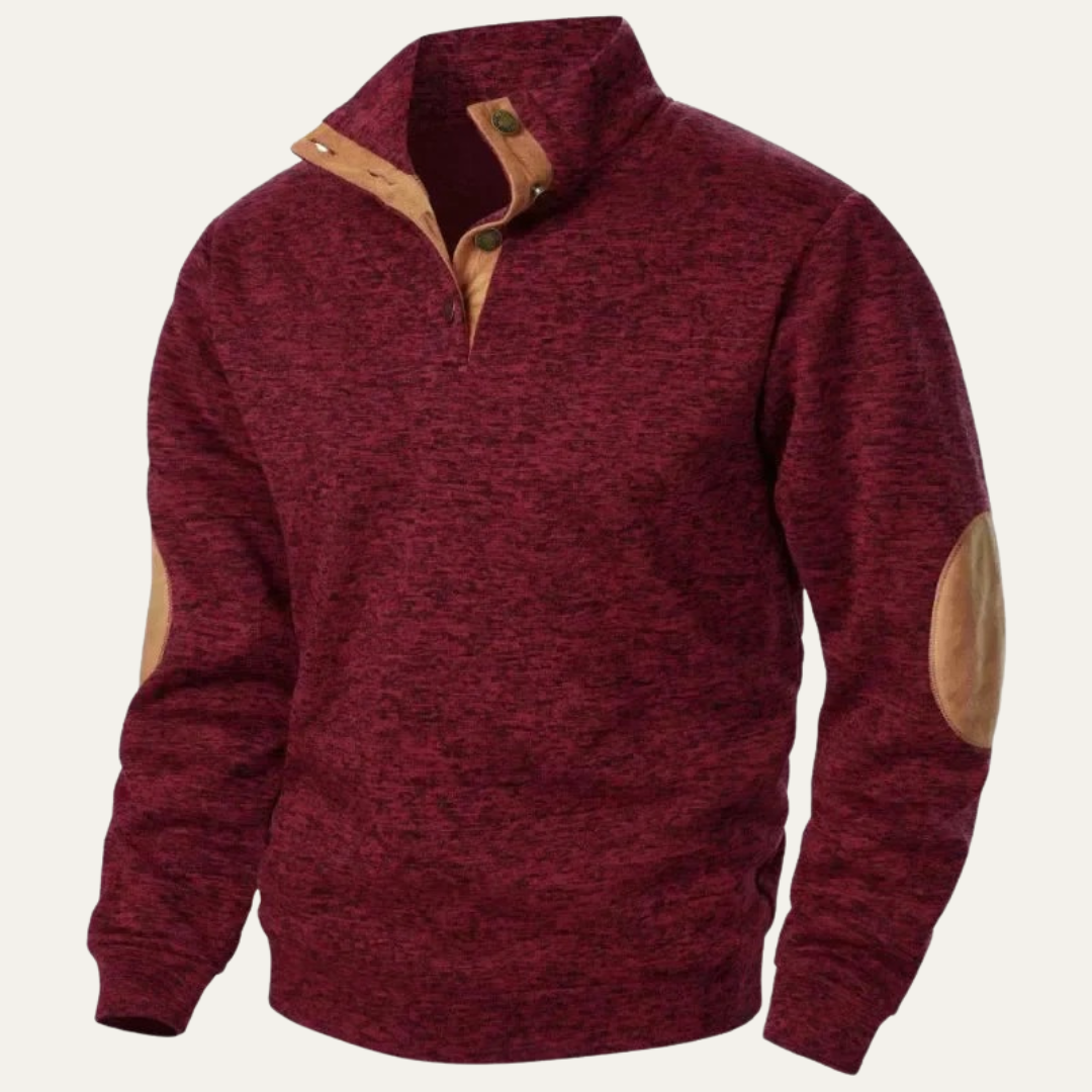 VogeLuxe | Men’s Casual Mock Neck Sweater