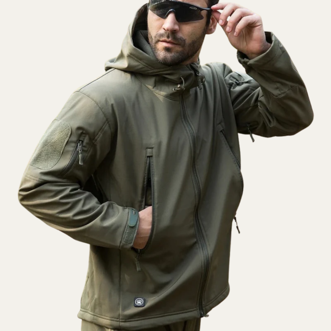VogeLuxe | Men’s Tactical Softshell Utility Jacket