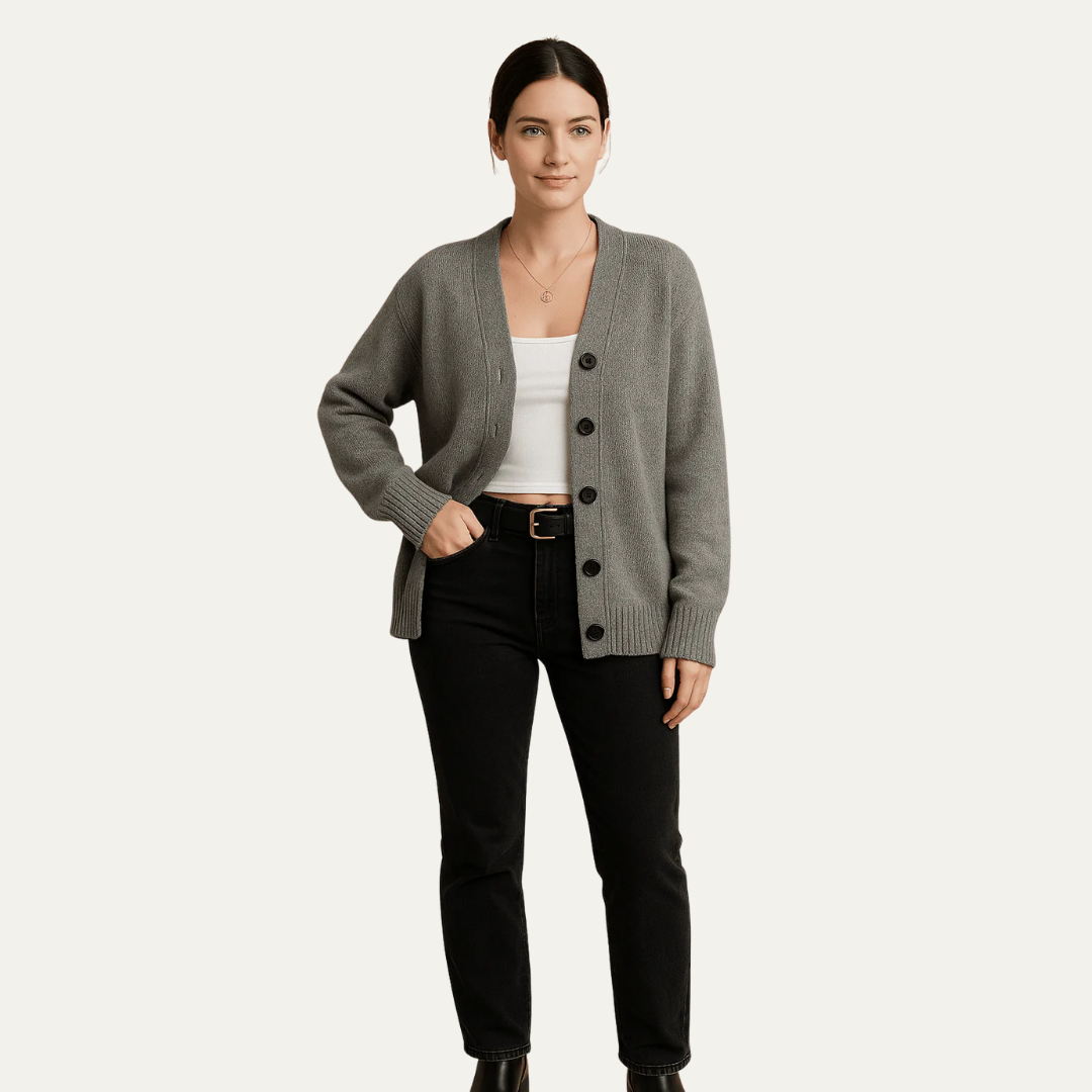 VogeLuxe | Women’s Casual V-Neck Cardigan