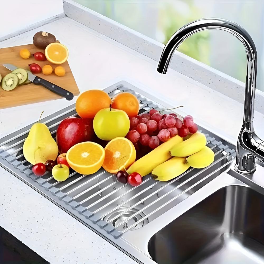 Compact Stainless Steel Dish Dryer Rack - VogeLuxe