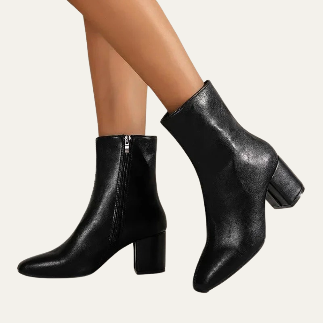 VogeLuxe | Women’s Patent Leather Ankle Boots