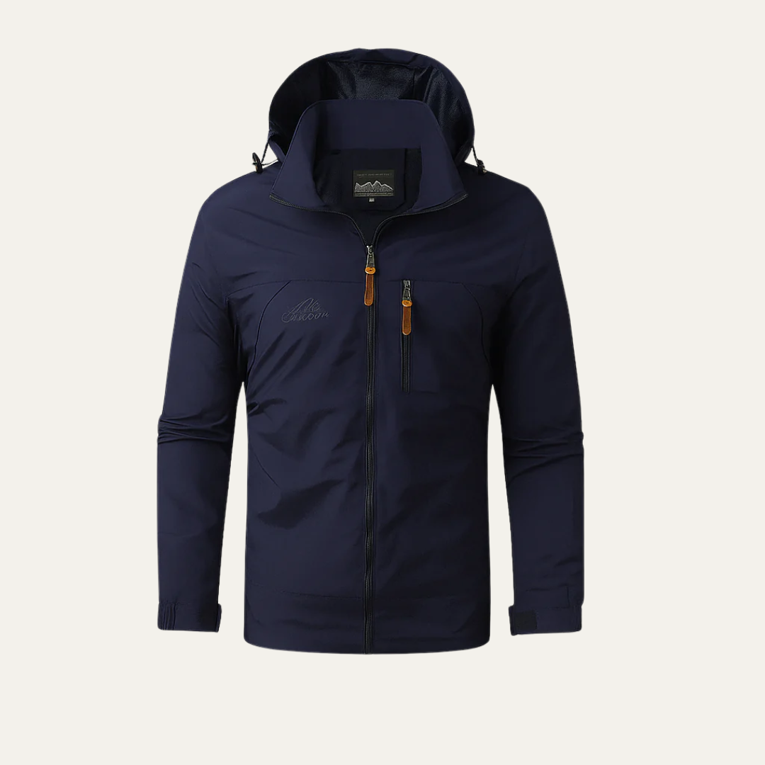 VogeLuxe | Men’s Lightweight Hooded Performance Zip Jacket