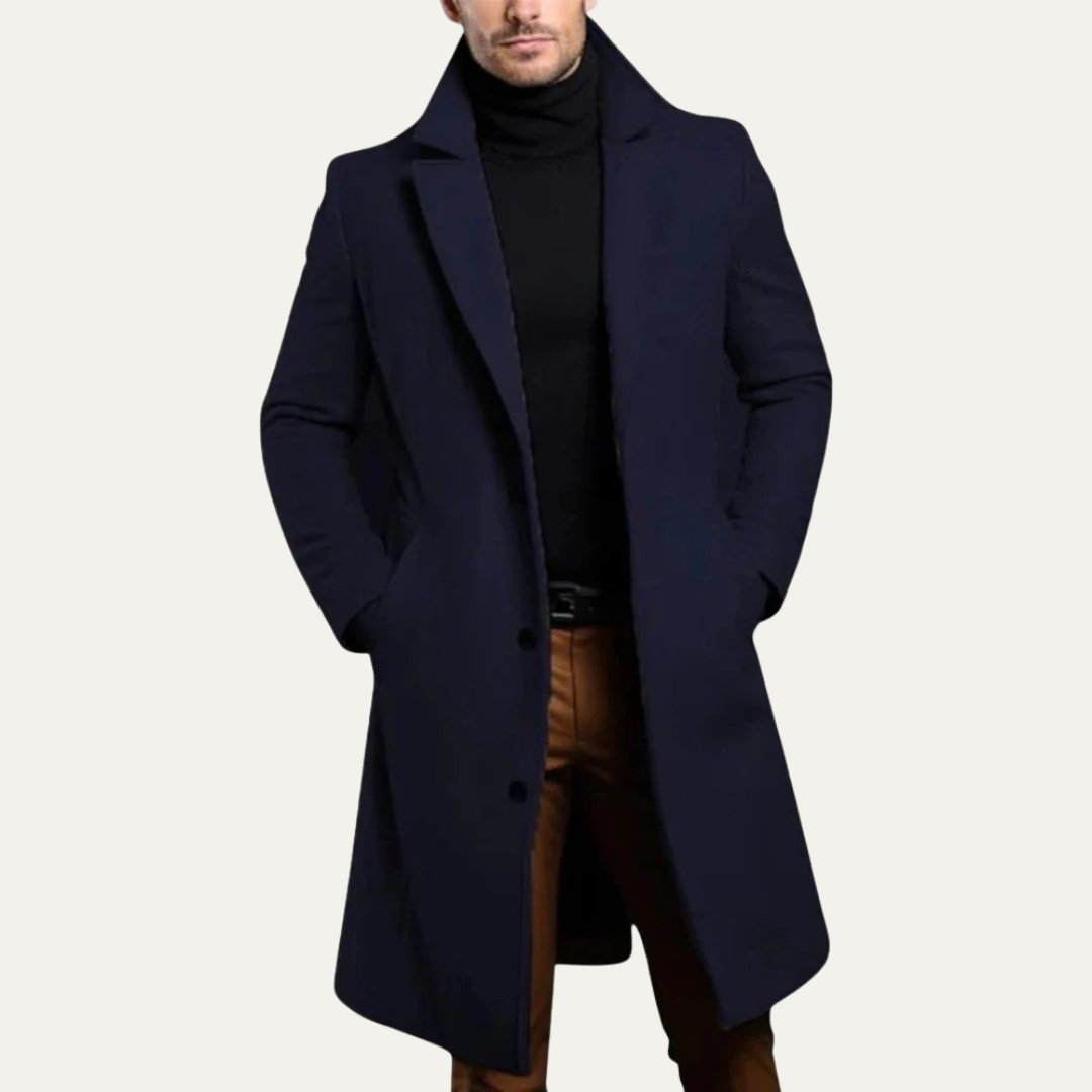 VogeLuxe | Men’s Tailored Long Topcoat