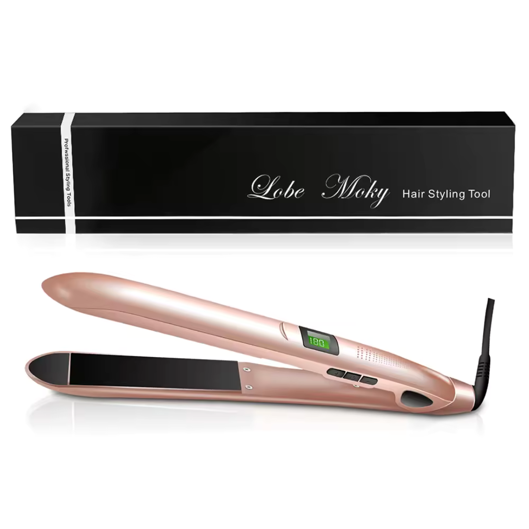 Digital Ceramic Flat Iron and Curling Tool - VogeLuxe