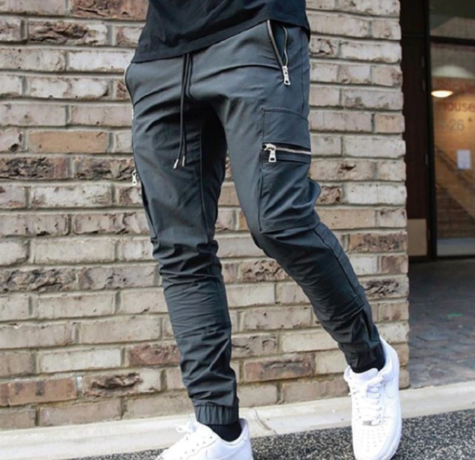 Men's Versatile Zip Pocket Work Pants