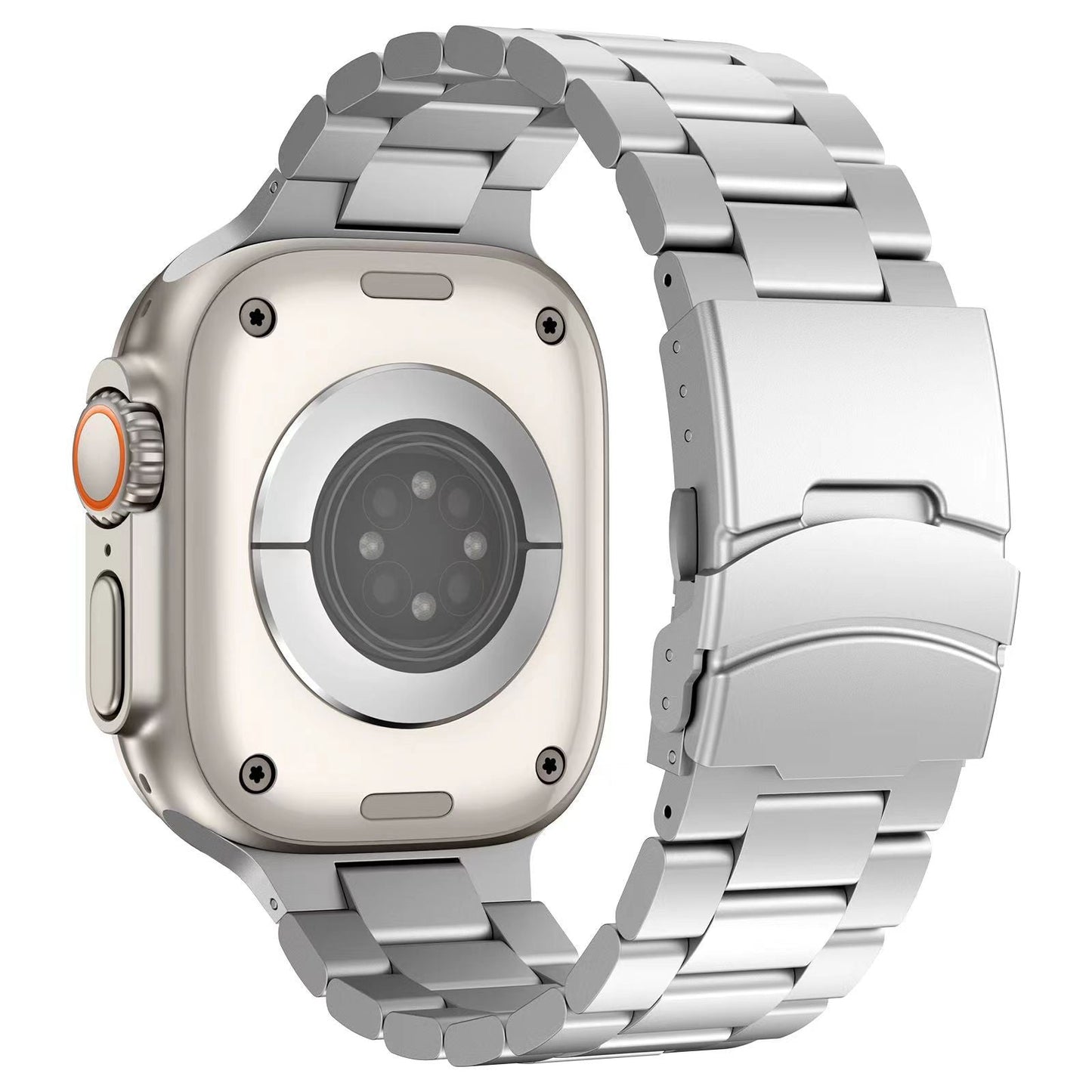 Durable Metal Strap for Apple Watch with Secure Buckle