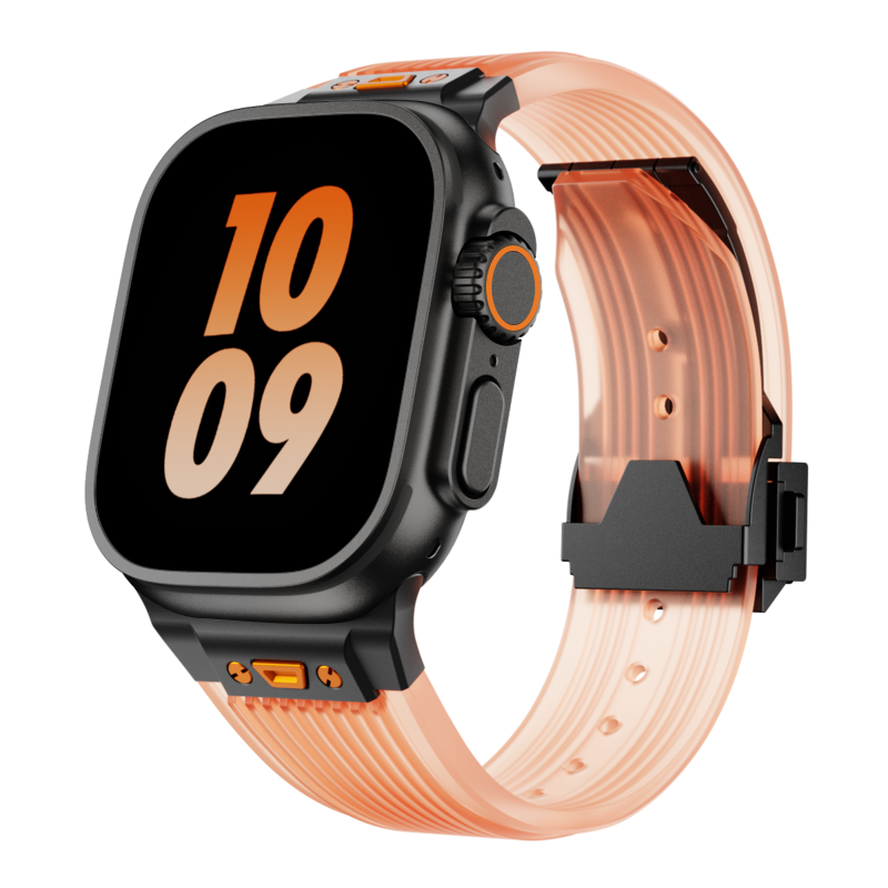 Clear Apple Watch Band Silicone Strap