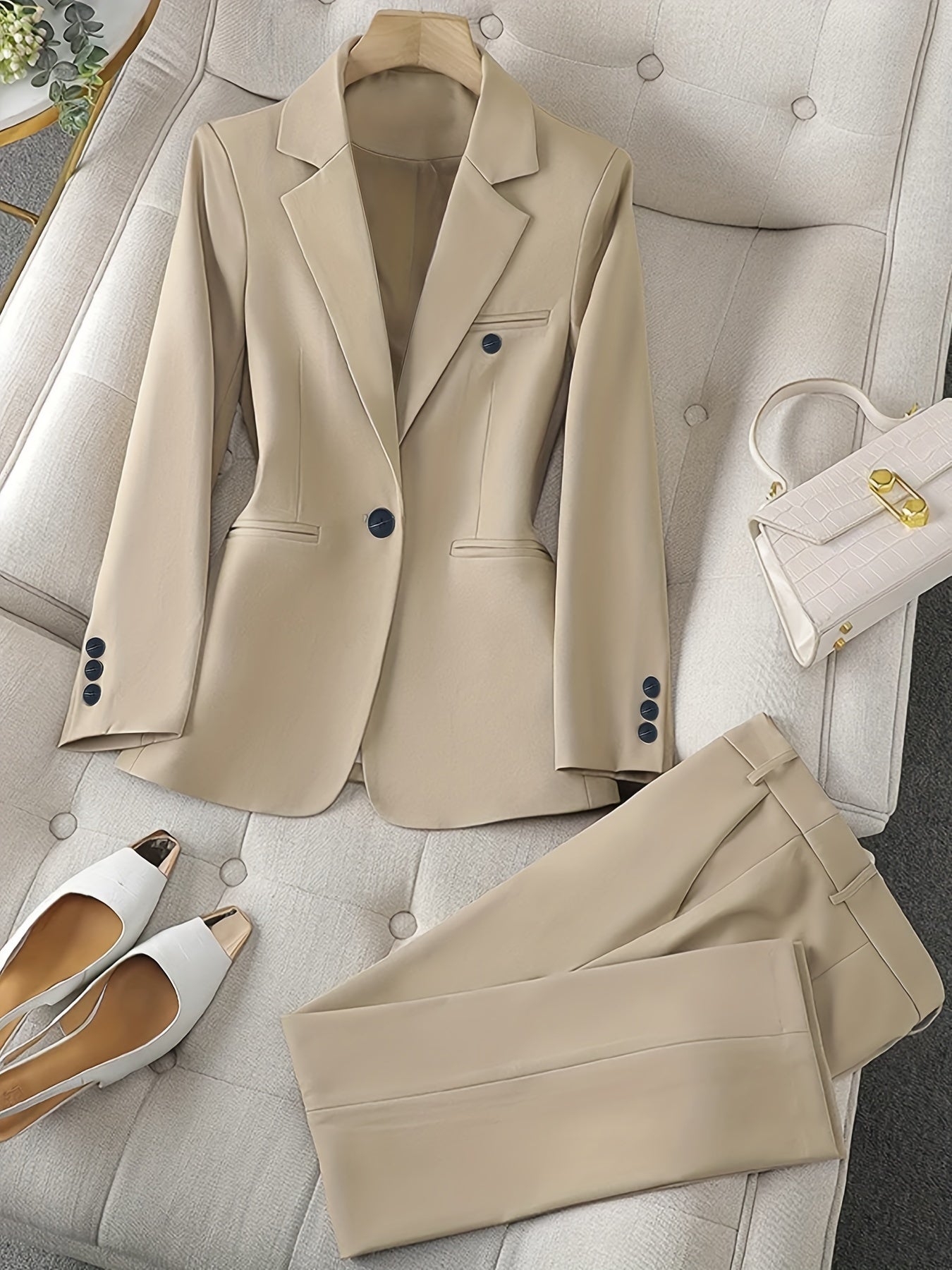 Classic Fit Two Piece Jacket Set