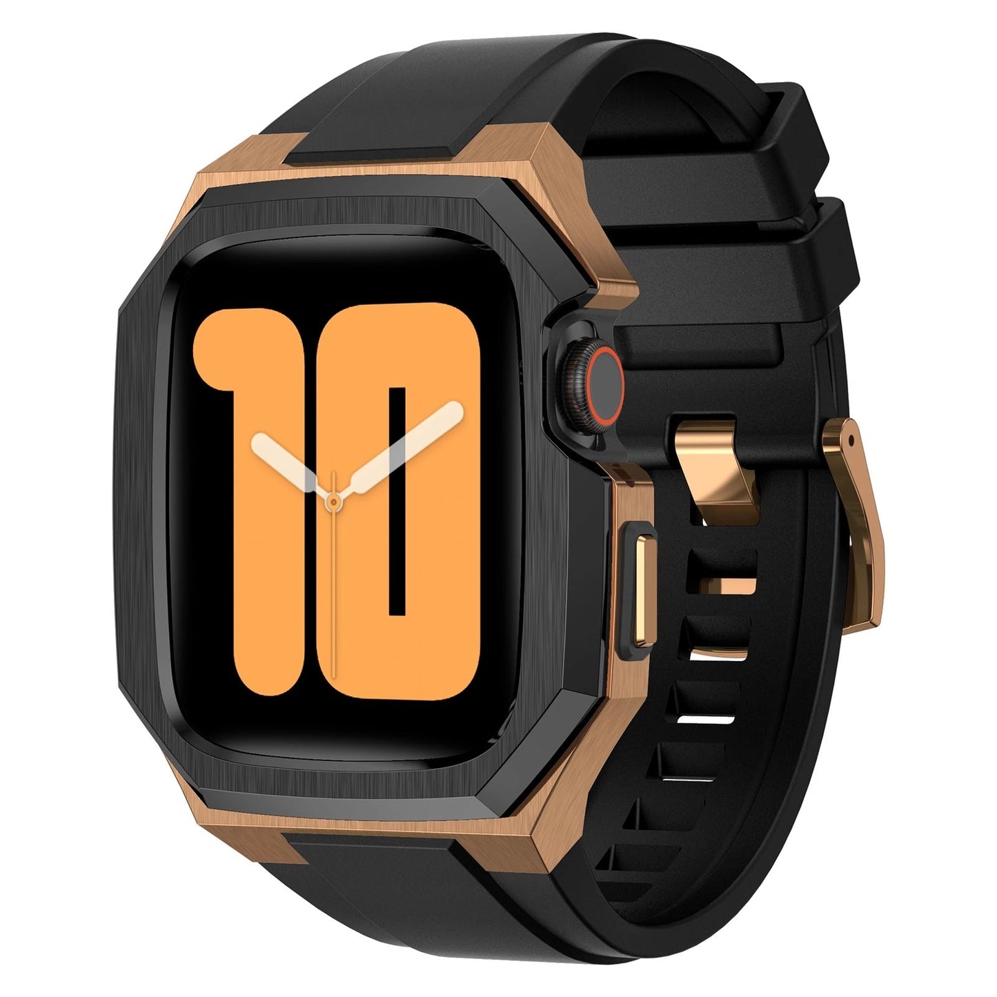 Durable Metal Case with Soft Strap for Apple Watch
