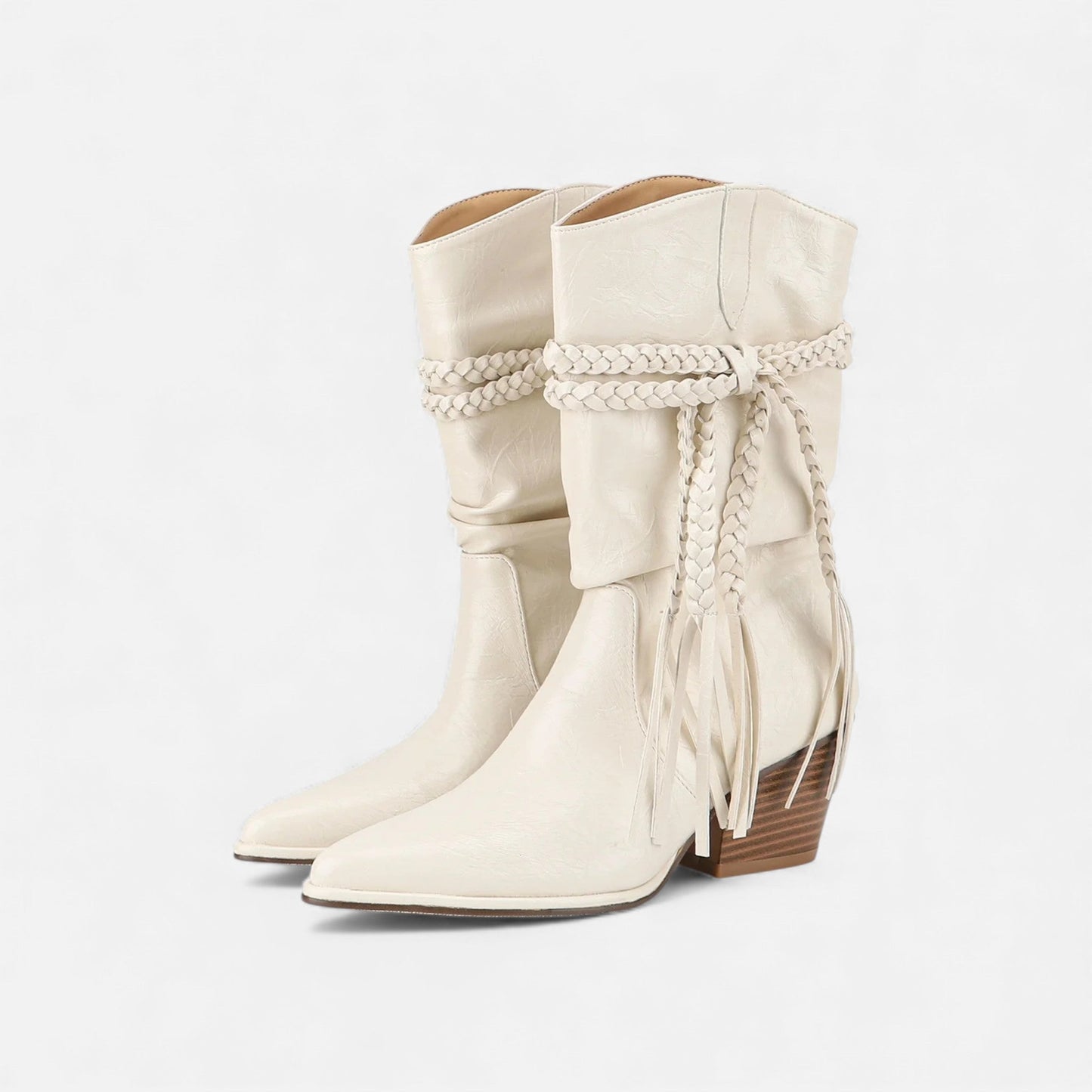 Classic Womens Ankle Boots with Thick Heel
