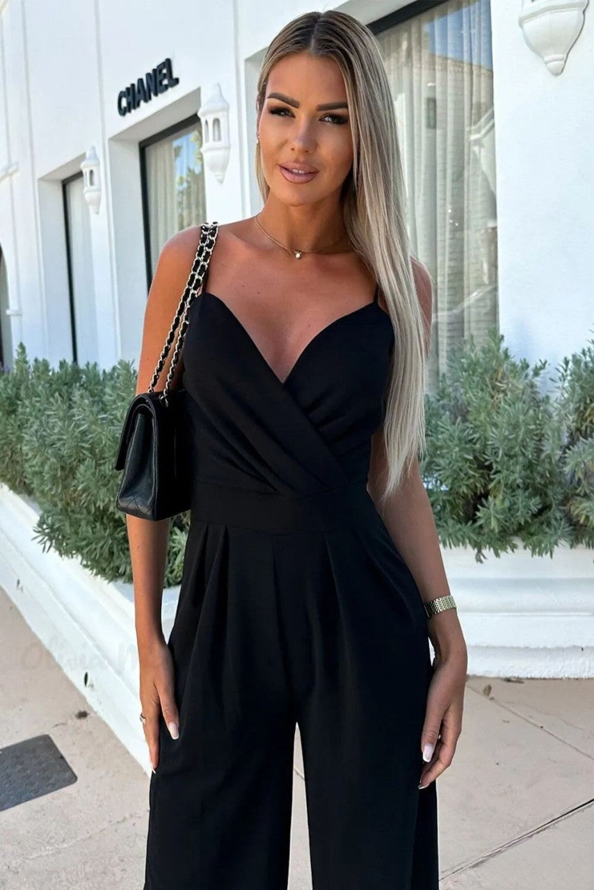 Summer Chic Wide Leg Sleeveless Jumpsuit for Women - VogeLuxe
