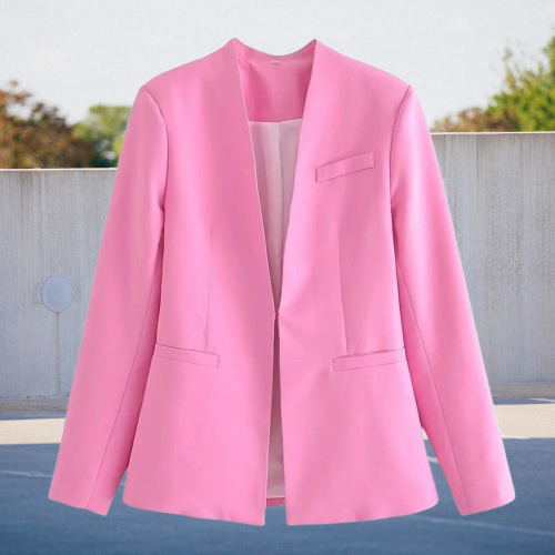 Relaxed Fit Women's Blazer with Pockets