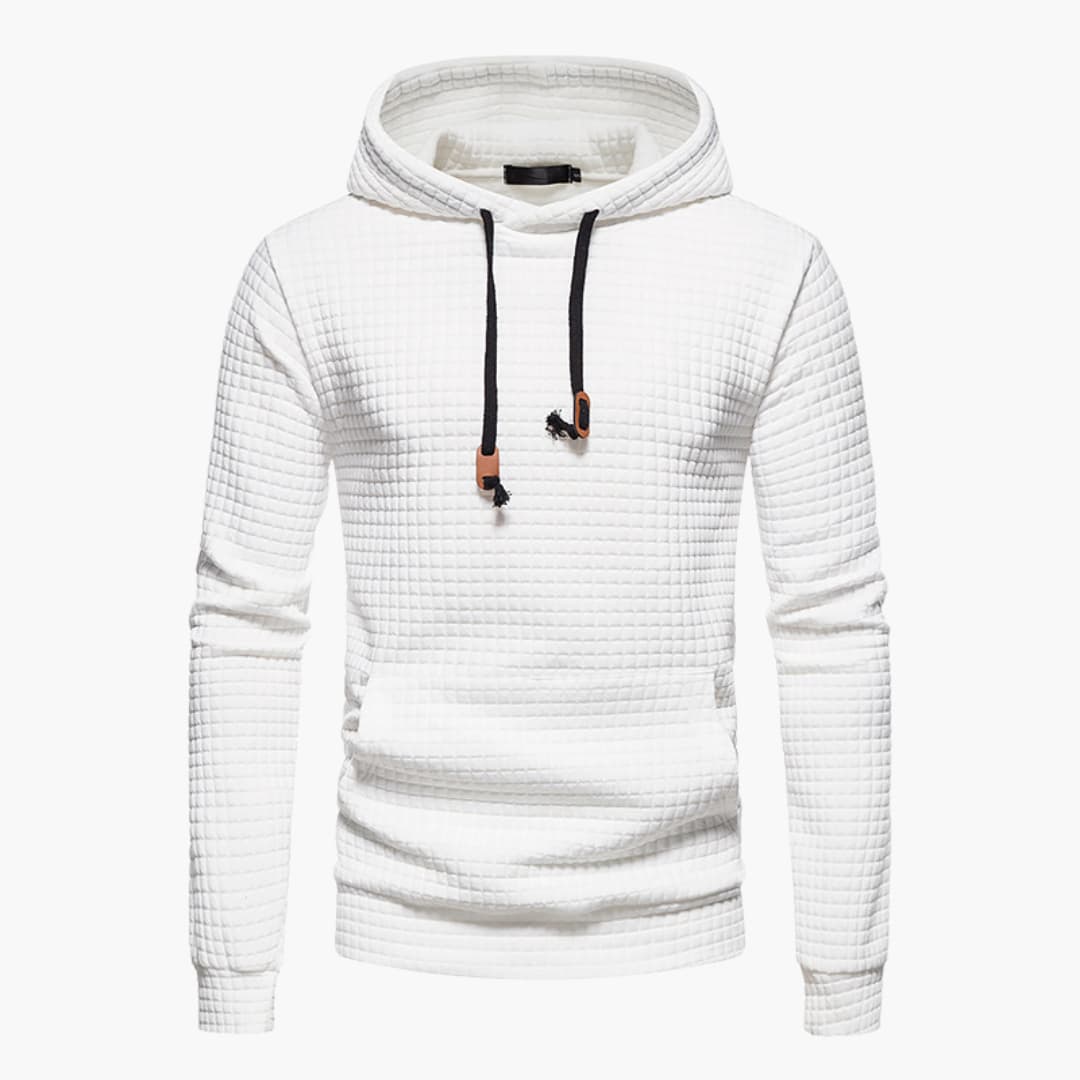 Warm Mens Hooded Sweatshirt with Graphic Print Design