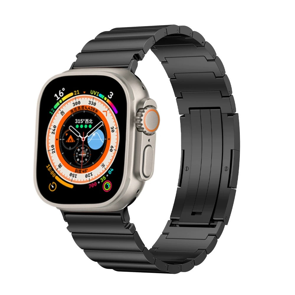 Metallic Titanium Apple Watch Band
