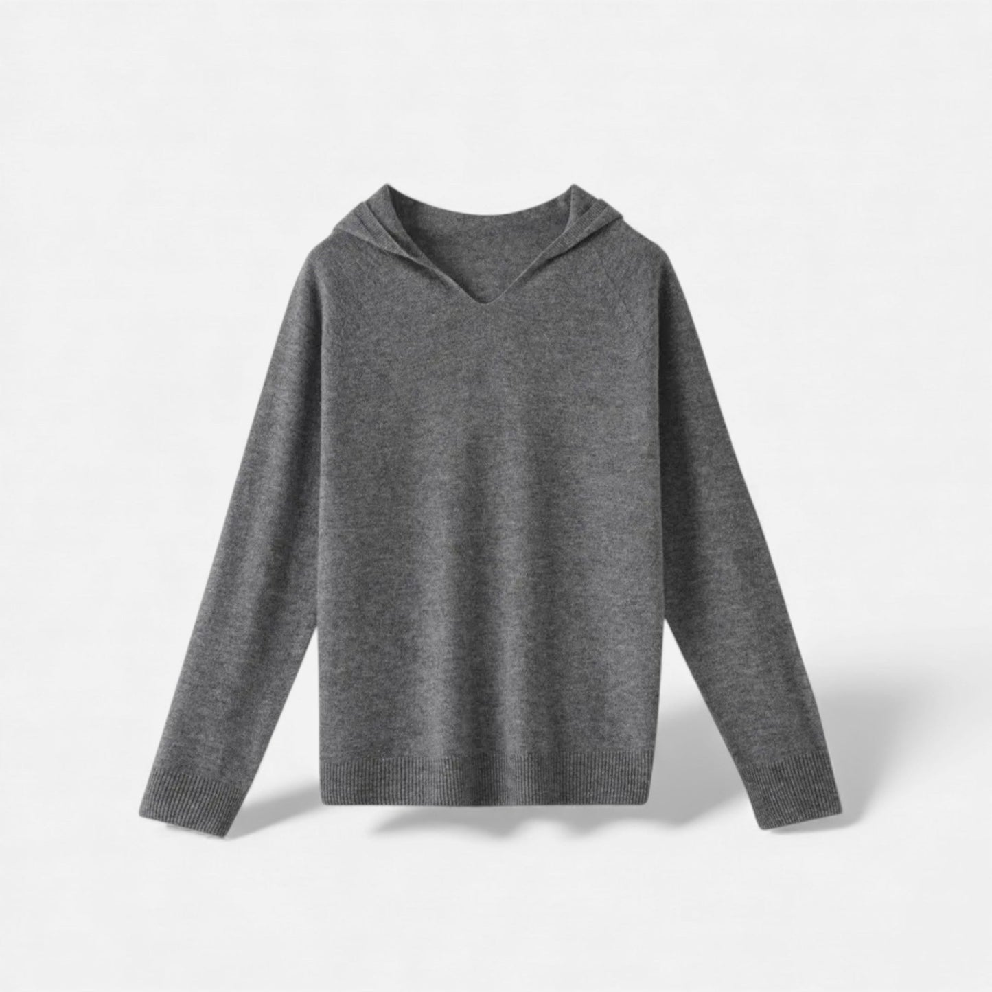 Cozy Women's Oversized Wool Knit Hooded Sweater