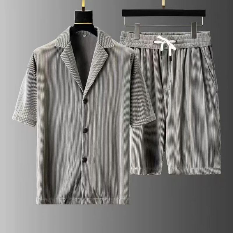 Comfortable 2-Piece Shirt and Shorts Set for Men
