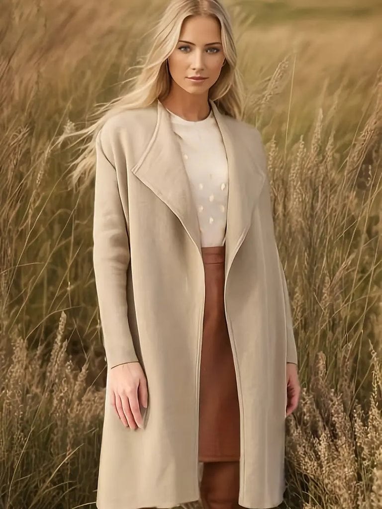 Classic Autumn Mid-length Women's Coat - VogeLuxe