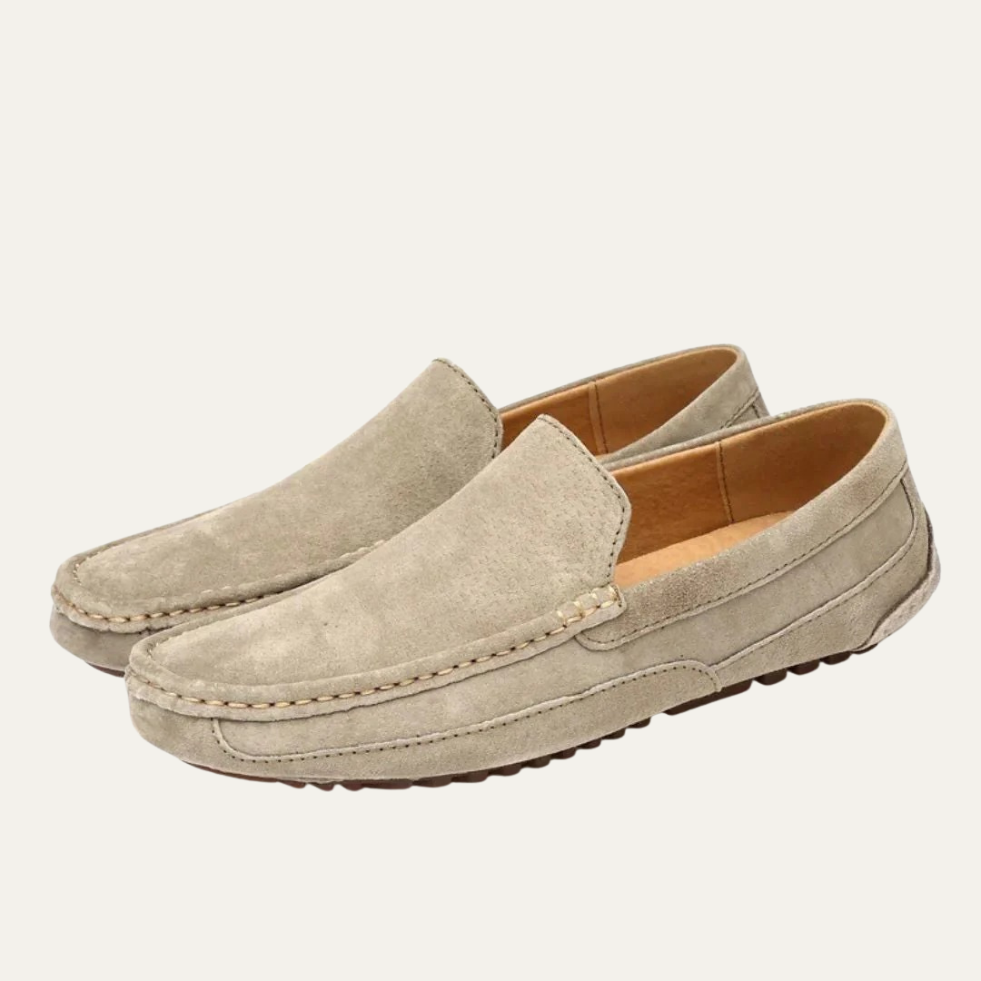 VogeLuxe | Men’s Suede Hand-Stitched Moccasins