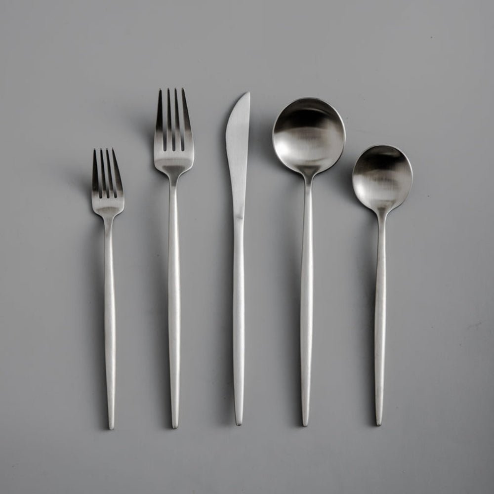 Premium Matte Finish Stainless Steel Cutlery Set