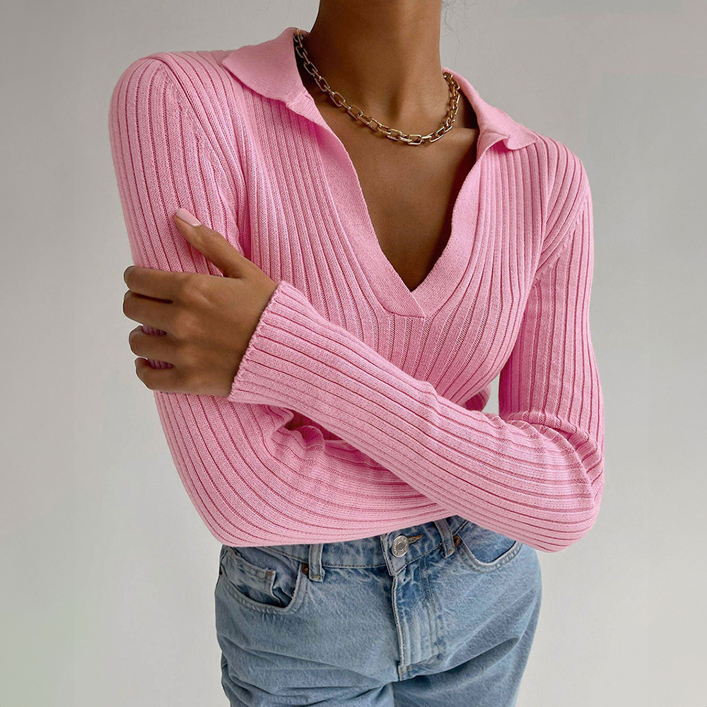 Cozy Women's Winter Crew Neck Wool Sweater