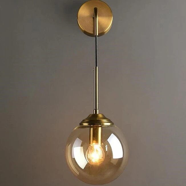 Elegant Clear Glass Wall Light
