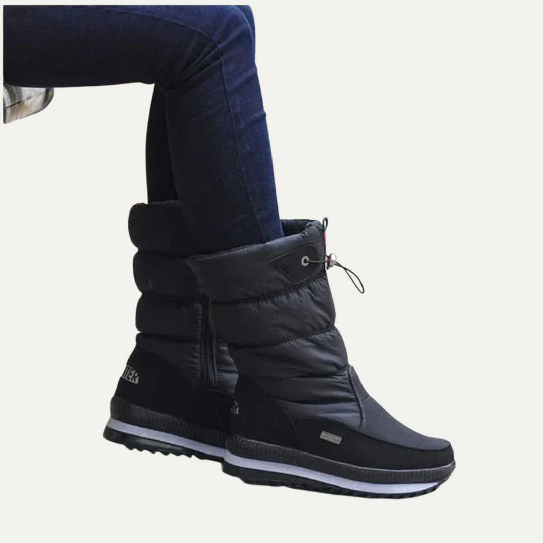 VogeLuxe | Women’s Mid Calf Quilted Puffer Snow Boots