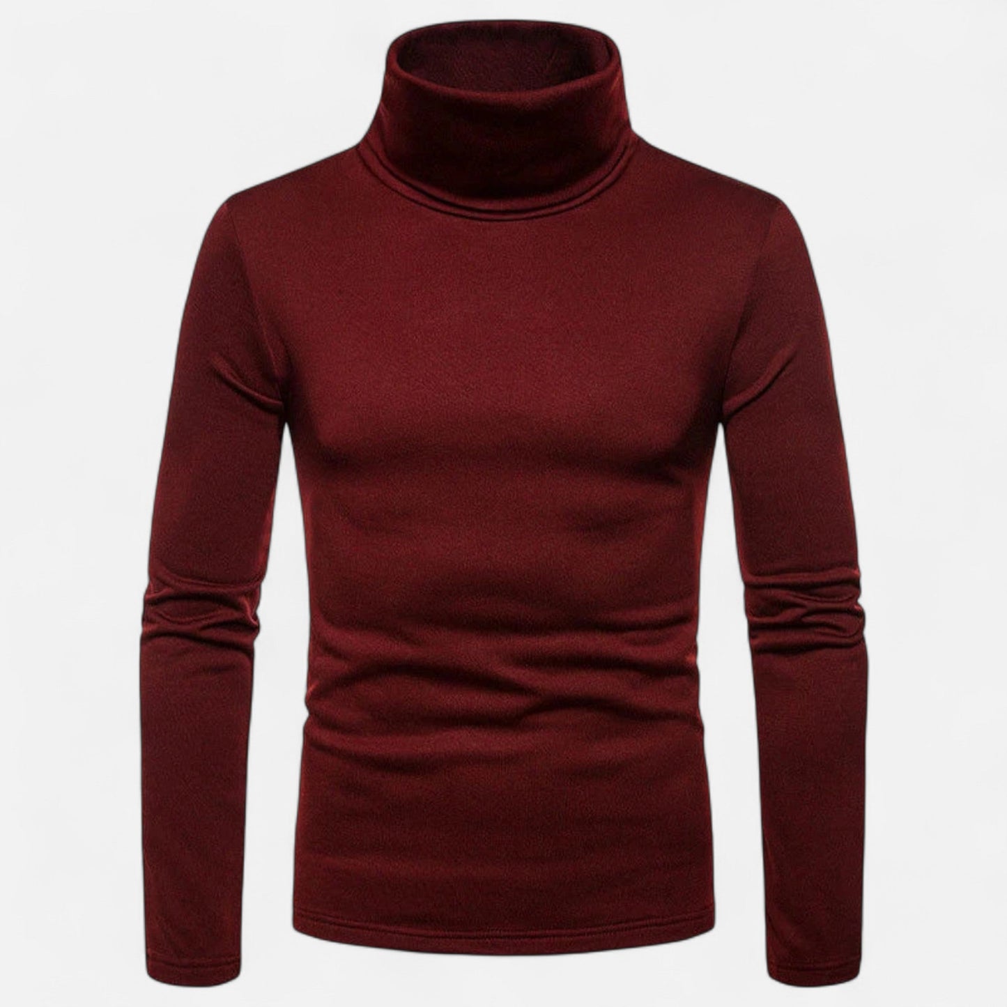 Men's Fitted Crew Neck Knit Sweater - Winter Stretch