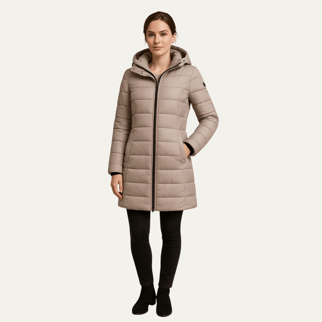 VogeLuxe | Women’s Long Line Hooded Puffer Coat