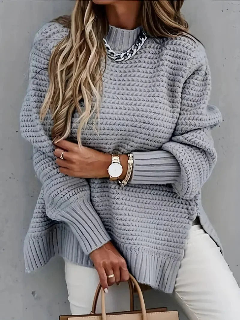 Soft Women's Cashmere Winter Sweater with Chic Details