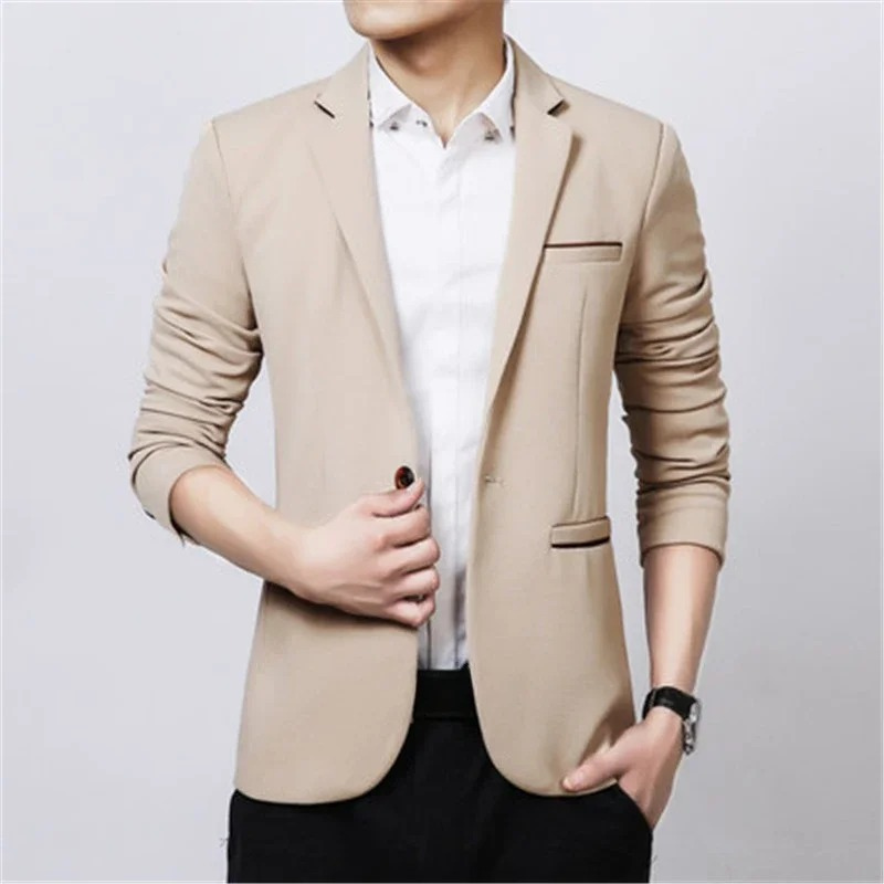 Stylish Slim Fit One Button Blazer for Men